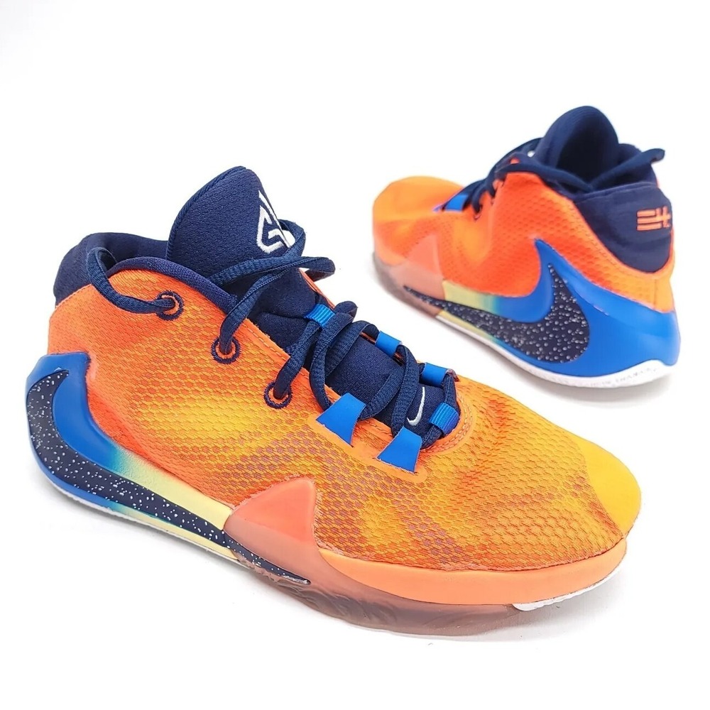 Nike Zoom Freak 1 Giannis Antetokounmpo All Bros‎ Orange Size 5.5 Youth Greek 24